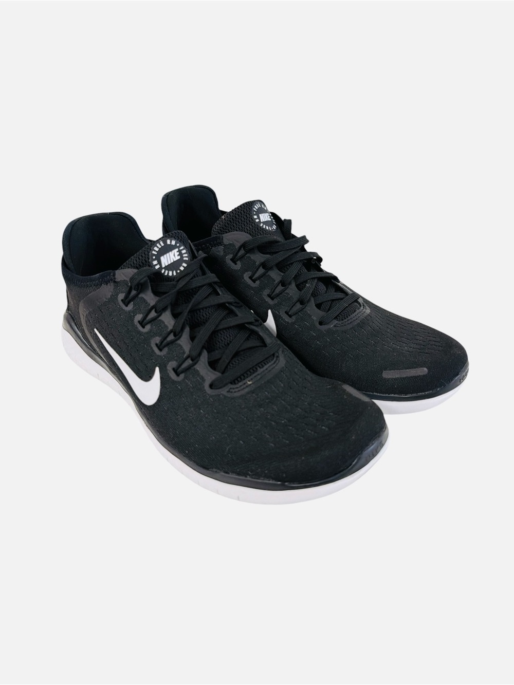 Nike Free RN 2018 Black White Athletic Running Shoes 942837-001 Women's Size 10 - Picture 3 of 12